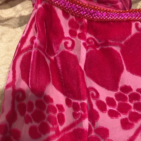 Chanel 2001 Cruise Collection Fuschia Velvet Burnout Skirt Set - Picture 7 of 11